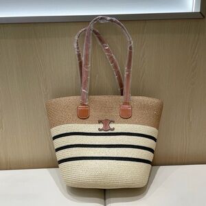 Celine 40X 23X 30cm straw tote bag
